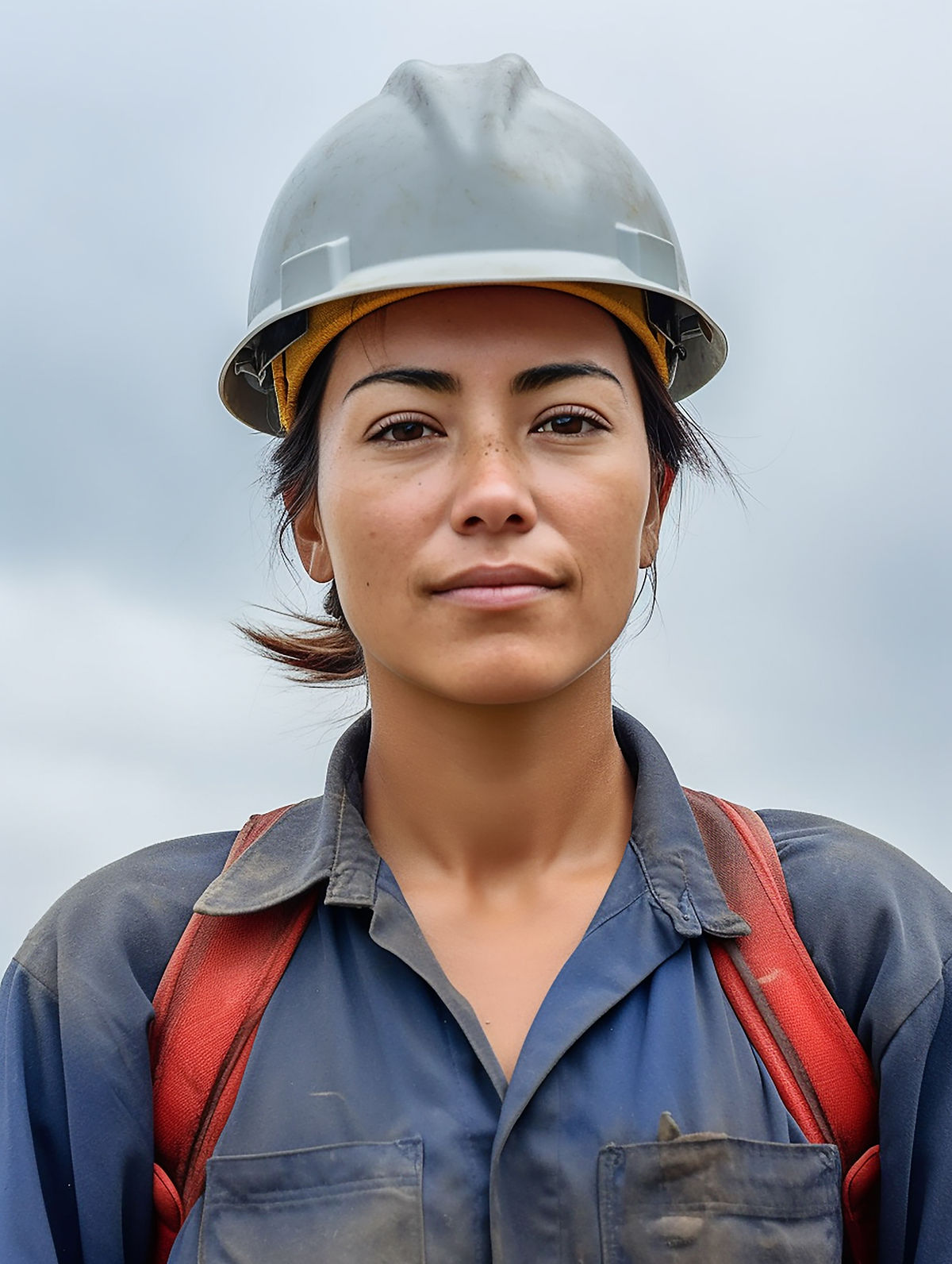 femme avec un casque